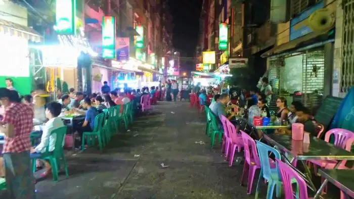 19th Street in Yangon, Myanmar