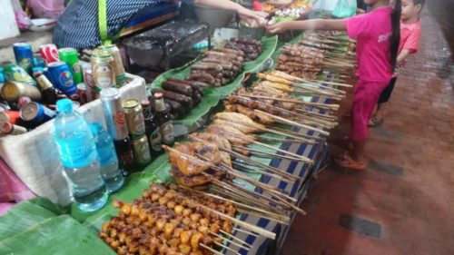 Food market in Luang Prabang
