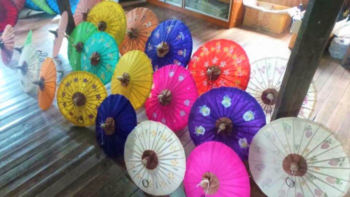 Handmade umbrellas from Myanmar