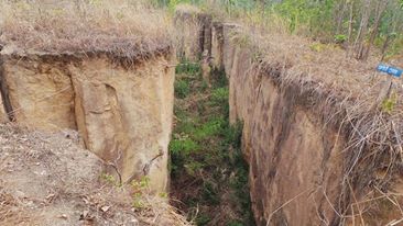 Land split - Pai, Thailand