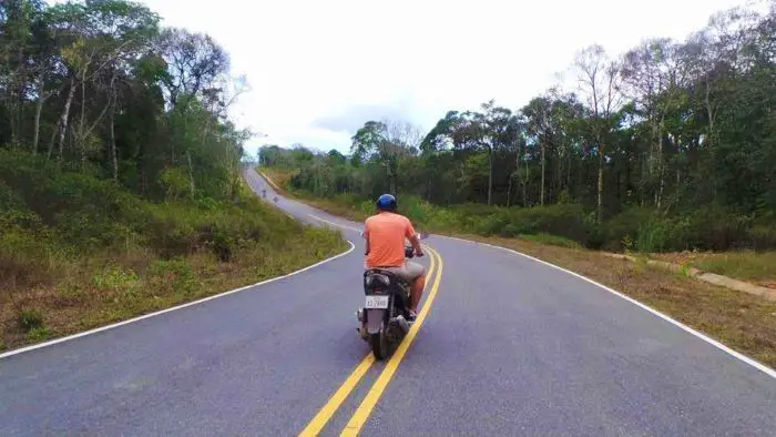 Motorbiking Bokor Mountain in Cambodia