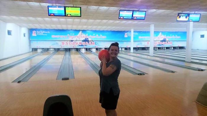 The bowling alley in Luang Prabang