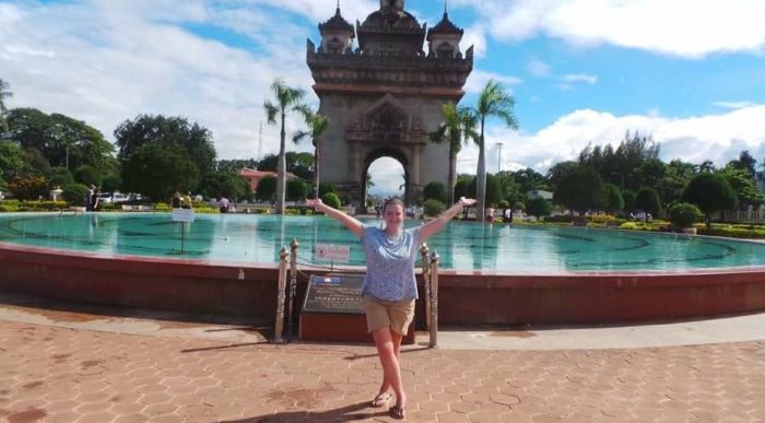 Water fountain in Vientiane
