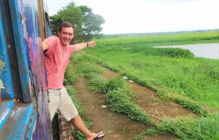 The circular train in Yangon, Myanmar