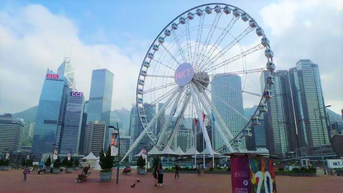 Ferris wheel in Hong Kong