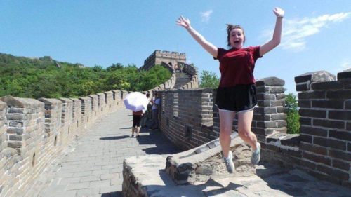 Freeze jump - Great Wall of China at Mutainyu