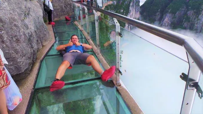 Tianmen Mountain Glass walkway, China