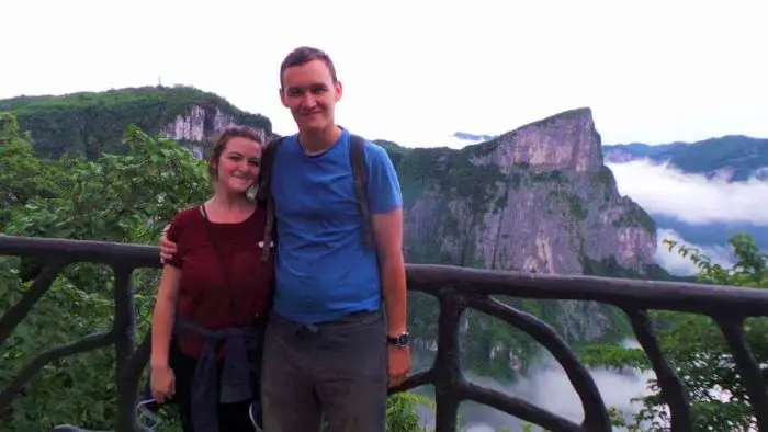 Us on Tianmen Mountain, China