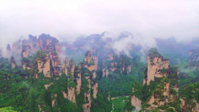 Avatar Mountains in Zhangjiajie National Park, China