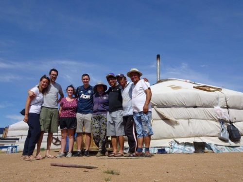 Tour group - Mongolia