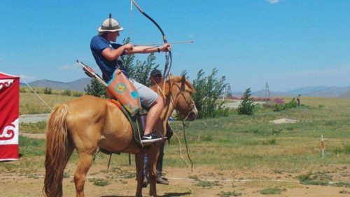 Archery on a horse - Mongolia