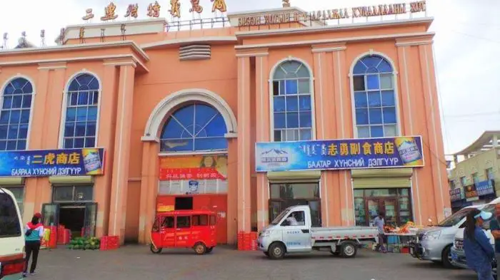Erlian bus station, China to Mongolia