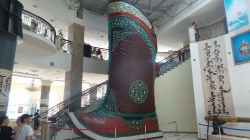 Genghis Khan statue boot - Mongolia