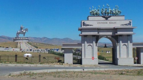 Genghis Khan statue entrance - Mongolia