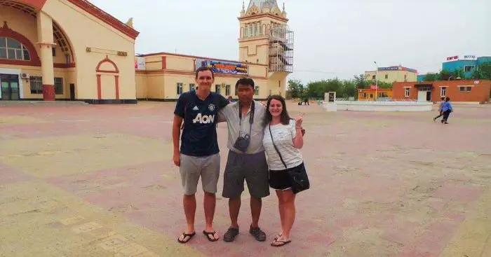 Making friends on the border of China to Mongolia