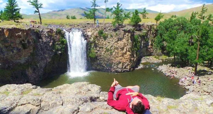 Orkhon Valley waterfall, Mongolia