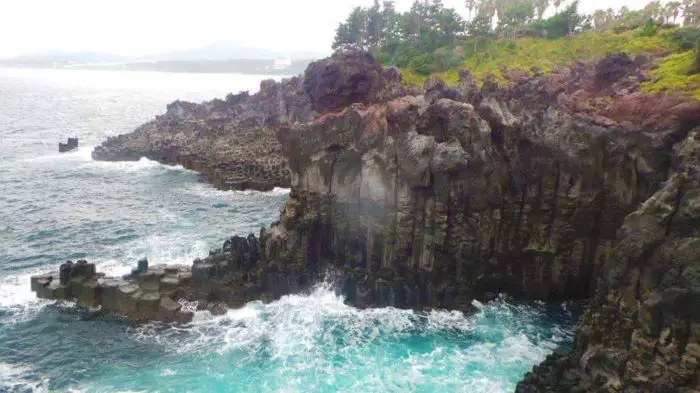 Jusangjeolli Cliff on Jeju Island, South Korea