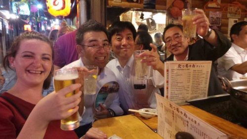 Drinking Sake on Golden Gai - Tokyo, Japan