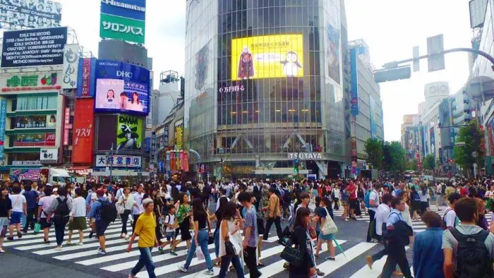 Shibuya crossing in Tokyo, Japan