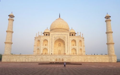 Taj Mahal at sunrise