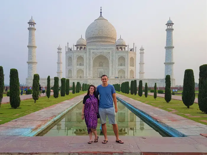 Us at the Taj Mahal, India