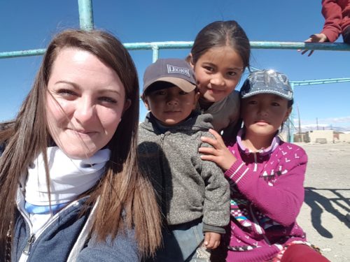 Children in Karakul town - Tajikistan