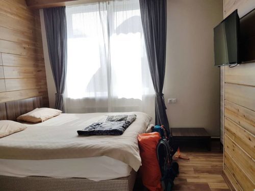 Hillside hotel bedroom - Karakol, Kyrgyzstan