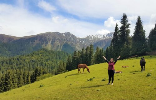 Horses and nature in Karakol, Kyrgyzstan