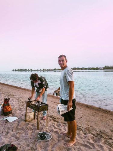 Lake Issyk beach - Cholpon-ata, Kyrgyzstan