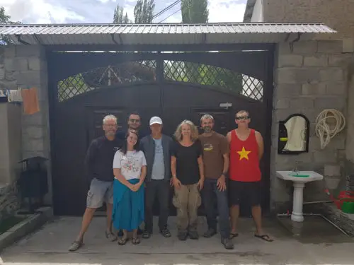 Tour group in Khorog - Tajikistan