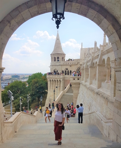 Fisherman's Bastion arch in Budapest, Hungary