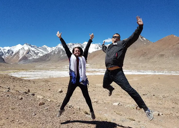Jumping along the Pamir Highway