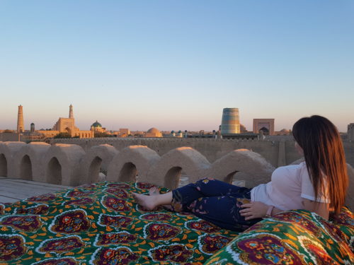 Meros B&B rooftop - Khiva, Uzbekistan