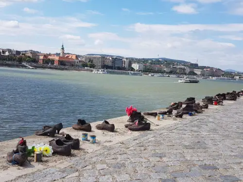 Shoes along the Danube river - Budapest, Hungary
