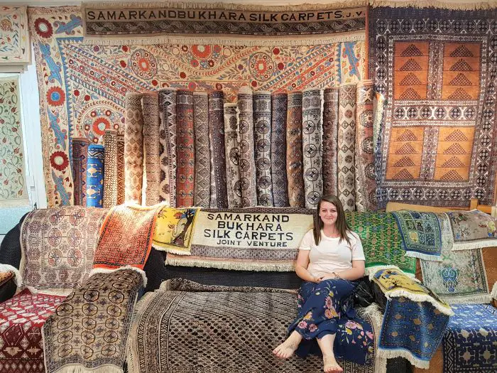The Silk Carpet Factory in Samarkand, Uzbekistan