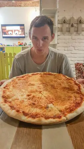 Giant pizza - Lviv, Ukraine