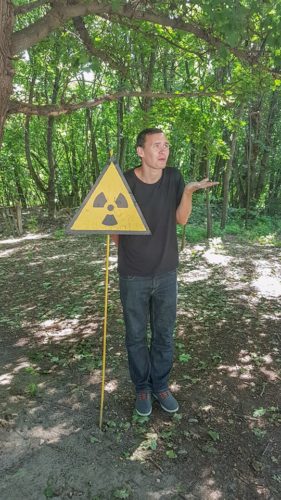 Radiation signs - Chernobyl, Ukraine