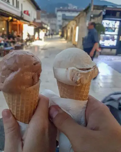 Ice-cream in Sarajevo, Bosnia
