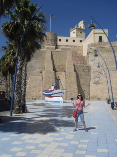 Kirsty exploring Spain on her days off