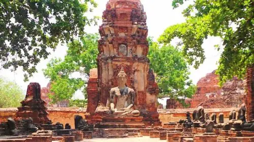 Ancient temple in Ayutthaya, Thailand