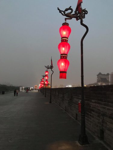 Lanterns on the streets in Tianjin, China