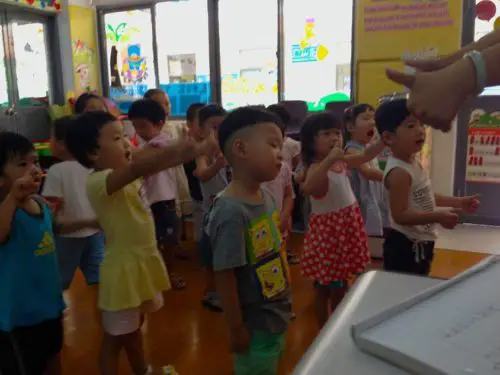 One of Annalisa's classes in China