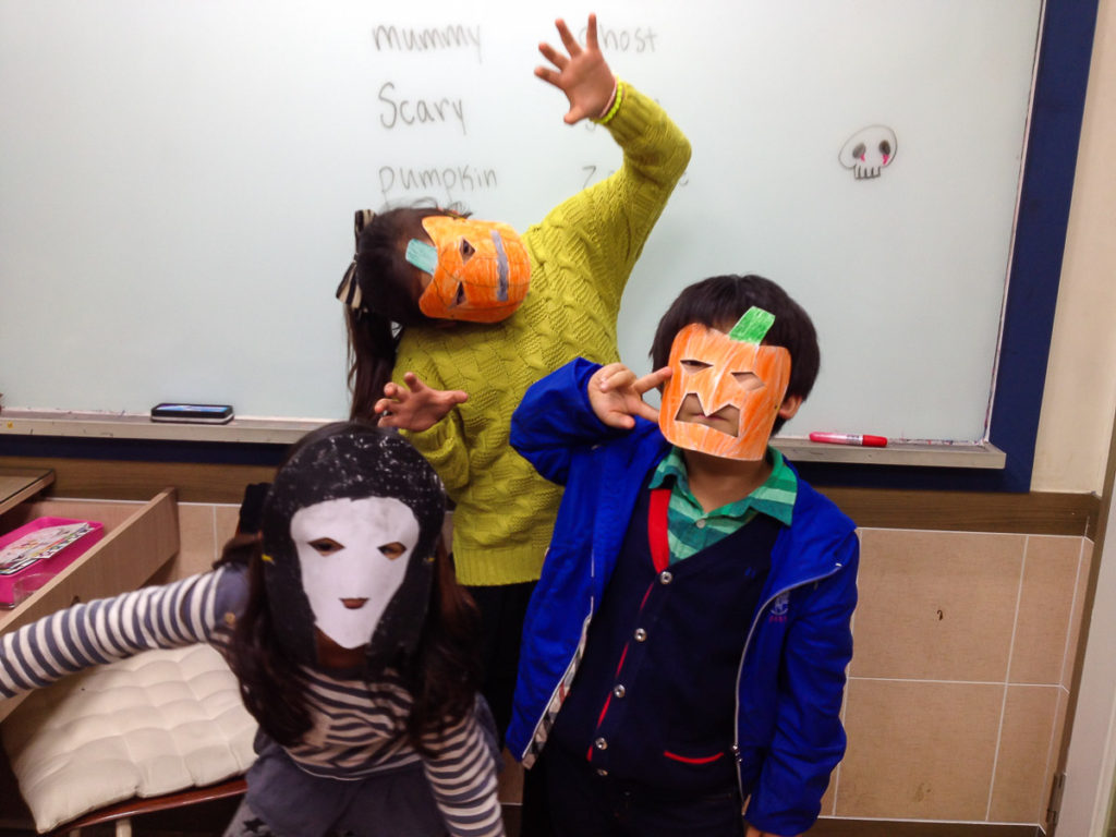 Halloween celebrations whilst teaching in South Korea