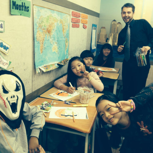 Halloween time for ESL students in South Korea
