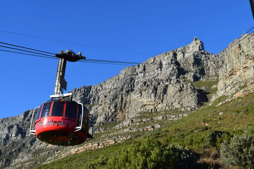 Cable car for Table Mountain - Cape Town, South Africa