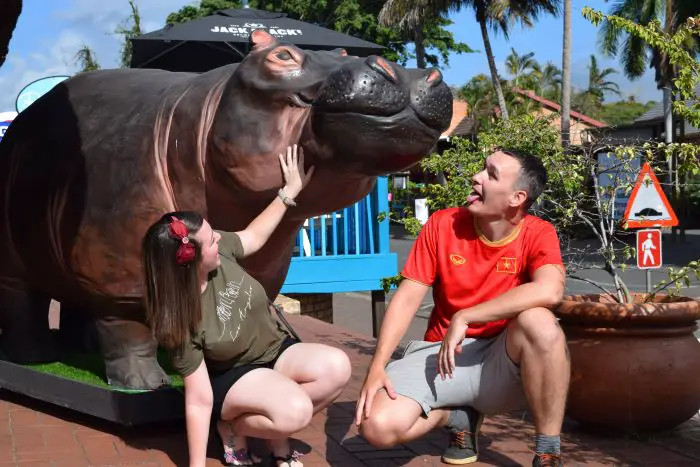 Hippo statue in St.Lucia, South Africa