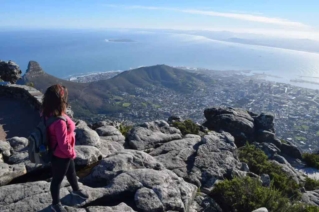 The view from the top of Table Mountain