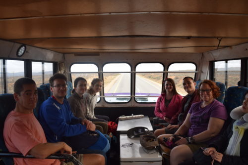 Our tour group on the truck for the Cape Town to Victoria Falls trip