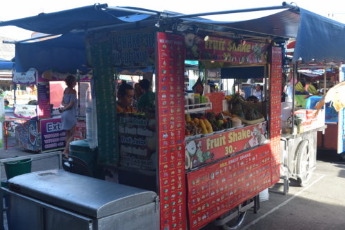 Smoothie stall at Thong Sala Night Market, Thailand