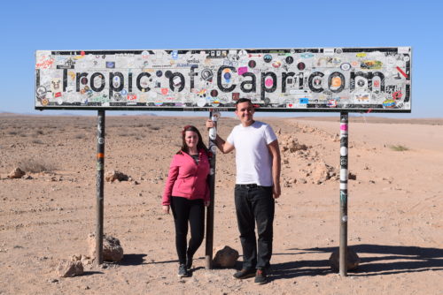 The Tropic of Capricorn line